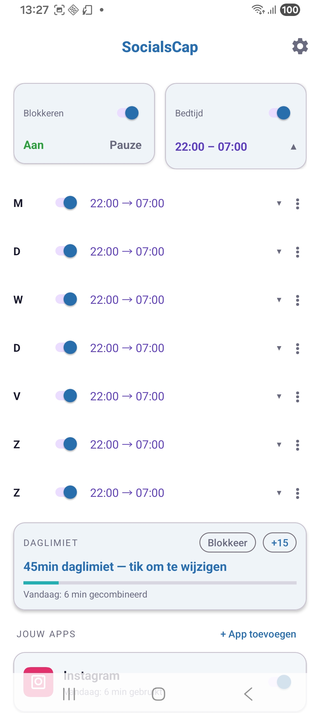 Bedtijdschema